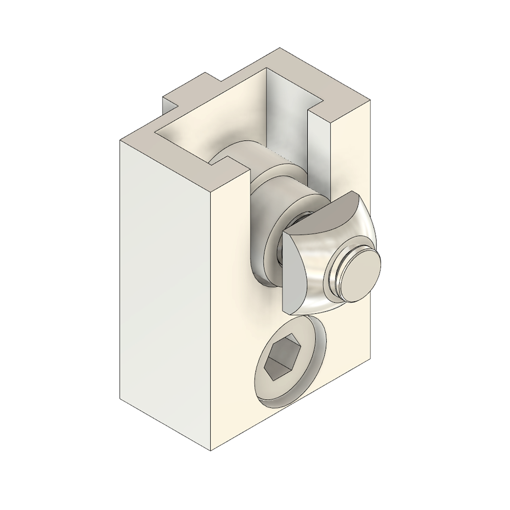 41-423-3 MODULAR SOLUTIONS ALUMINUM BRACKET<BR>30 SERIES GUARD UNIT FIXING ANGLE W/HARDWARE
